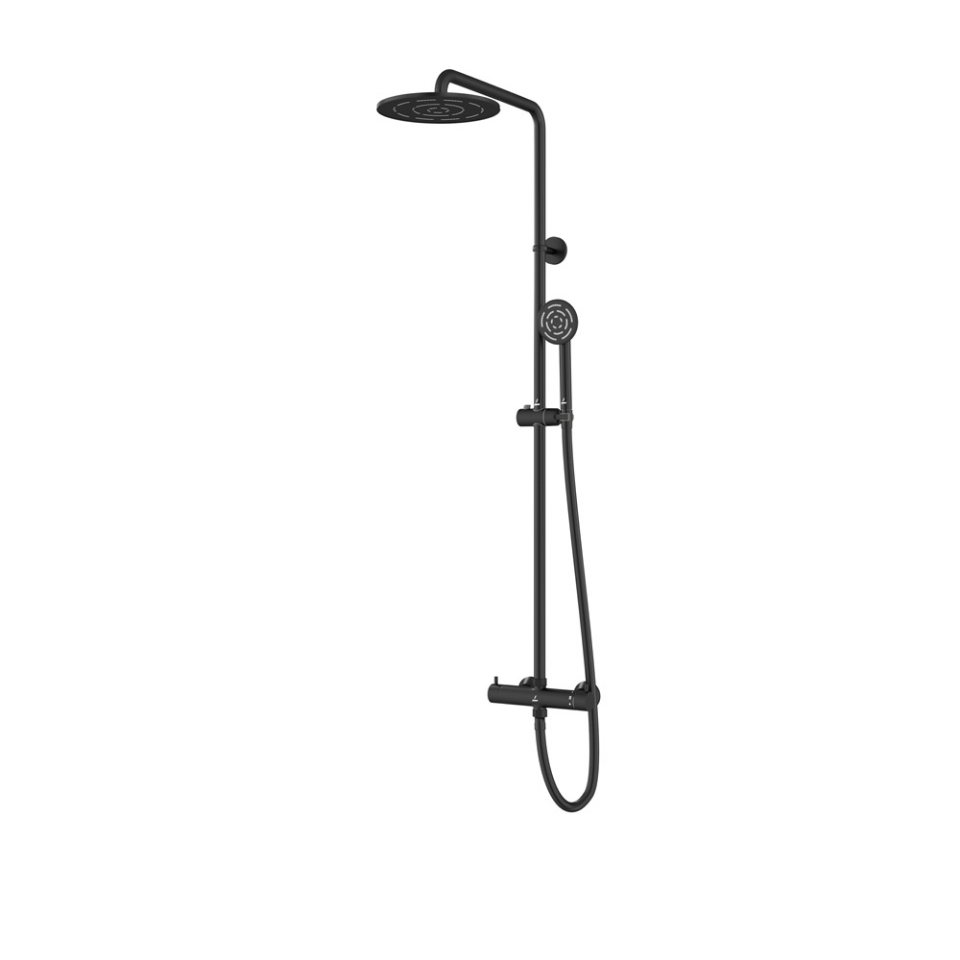 صورة Multifunction Thermostatic Shower Valve - Black Matt