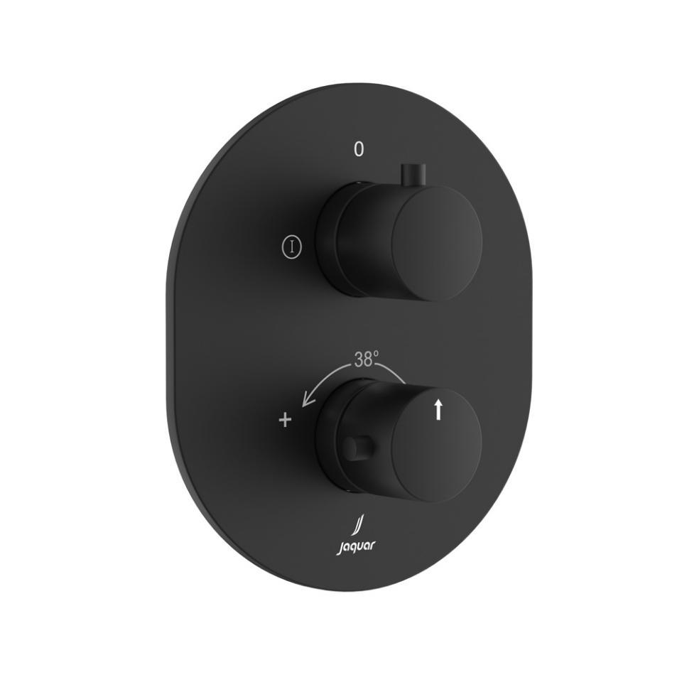 صورة RIO Exposed Part Kit of Thermostatic Shower Mixer - Black Matt