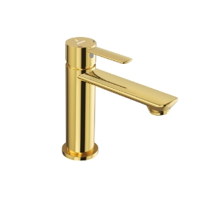 الصورة: Single Lever Basin Mixer - Gold Bright PVD