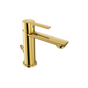 الصورة: Single Lever Basin Mixer - Gold Bright PVD