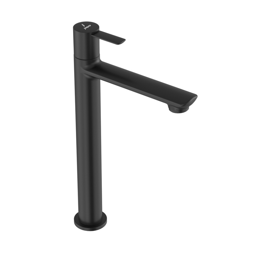صورة High Neck Basin Tap - Black Matt