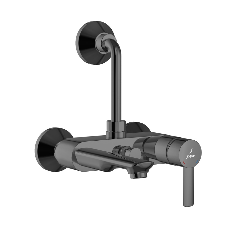 صورة Single Lever Bath & Shower Mixer - Black Chrome