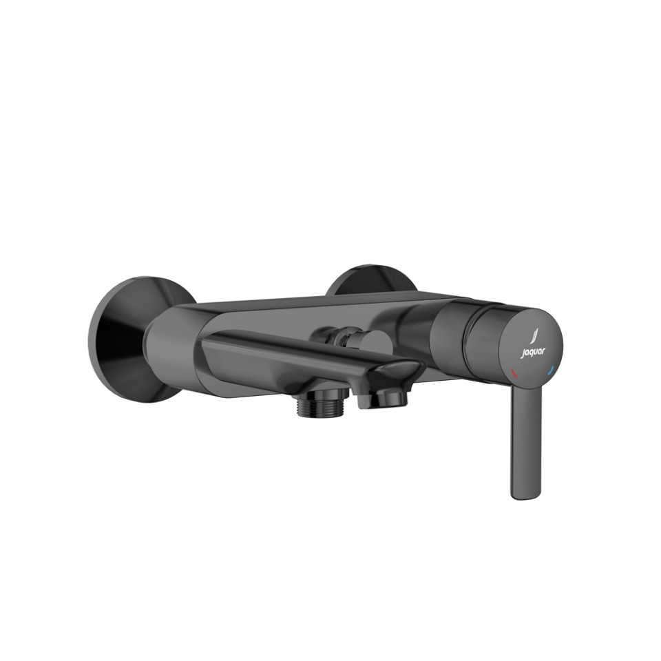 صورة Single Lever Bath & Shower Mixer - Black Chrome