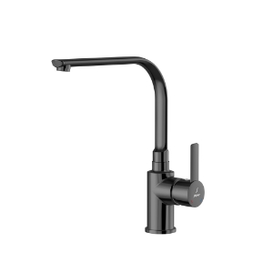الصورة: Side Single Lever Mono Sink Mixer - Black Chrome