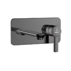 الصورة: Exposed Parts of Single Lever Built-in In-wall Manual Valve - Black Chrome