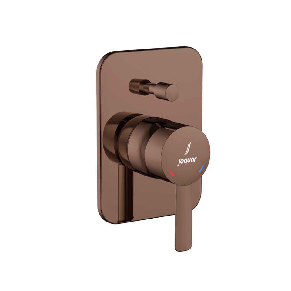 صورة Exposed Part Kit of Single Lever Hi Flow In-wall Diverter - Blush Gold PVD