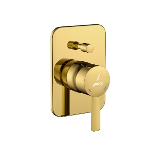 الصورة: Exposed Part Kit of Single Lever Hi Flow In-wall Diverter - Gold Bright PVD