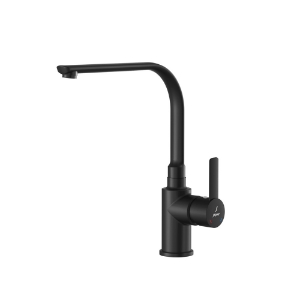 الصورة: Side Single Lever Mono Sink Mixer - Black Matt