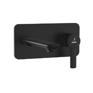 الصورة: Exposed Parts of Single Lever Built-in In-wall Manual Valve - Black Matt