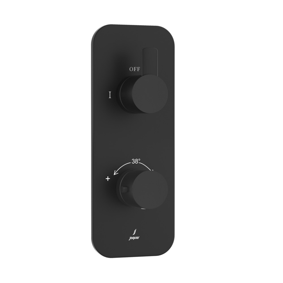 صورة Aquamax Exposed Part Kit of Thermostatic Shower Mixer - Black Matt