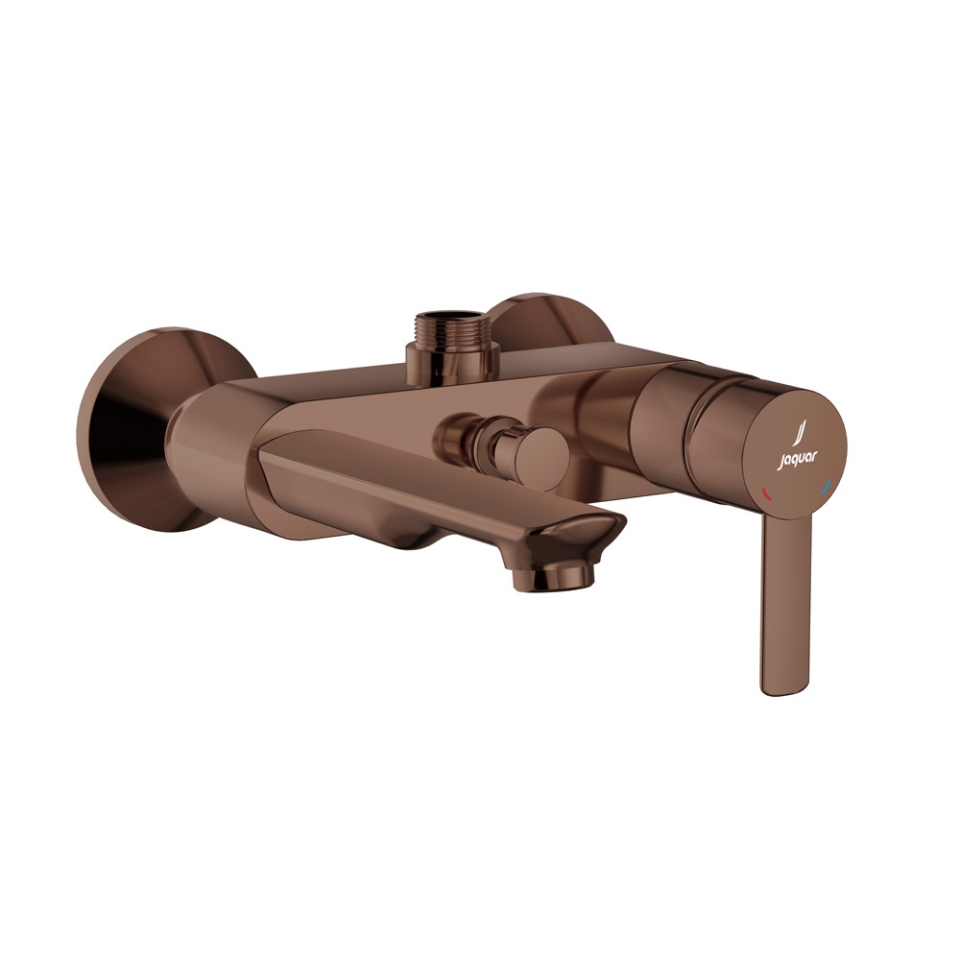 صورة Single Lever Bath & Shower Mixer - Blush Gold Bright PVD