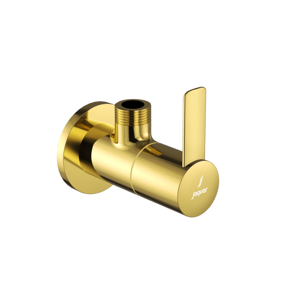 صورة Angular Valve - Gold Bright PVD