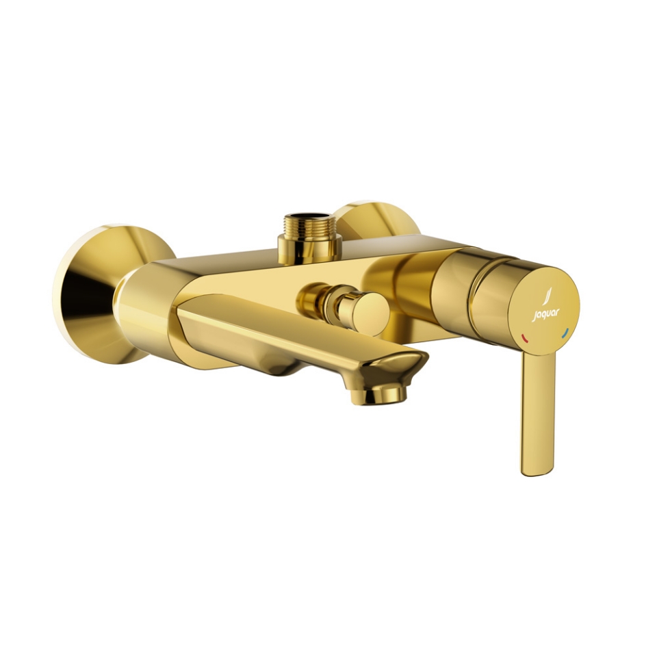 صورة Single Lever Bath & Shower Mixer - Gold Bright PVD