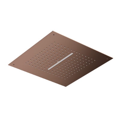 الصورة: Duoflo Shower Square Shape - Blush Gold PVD