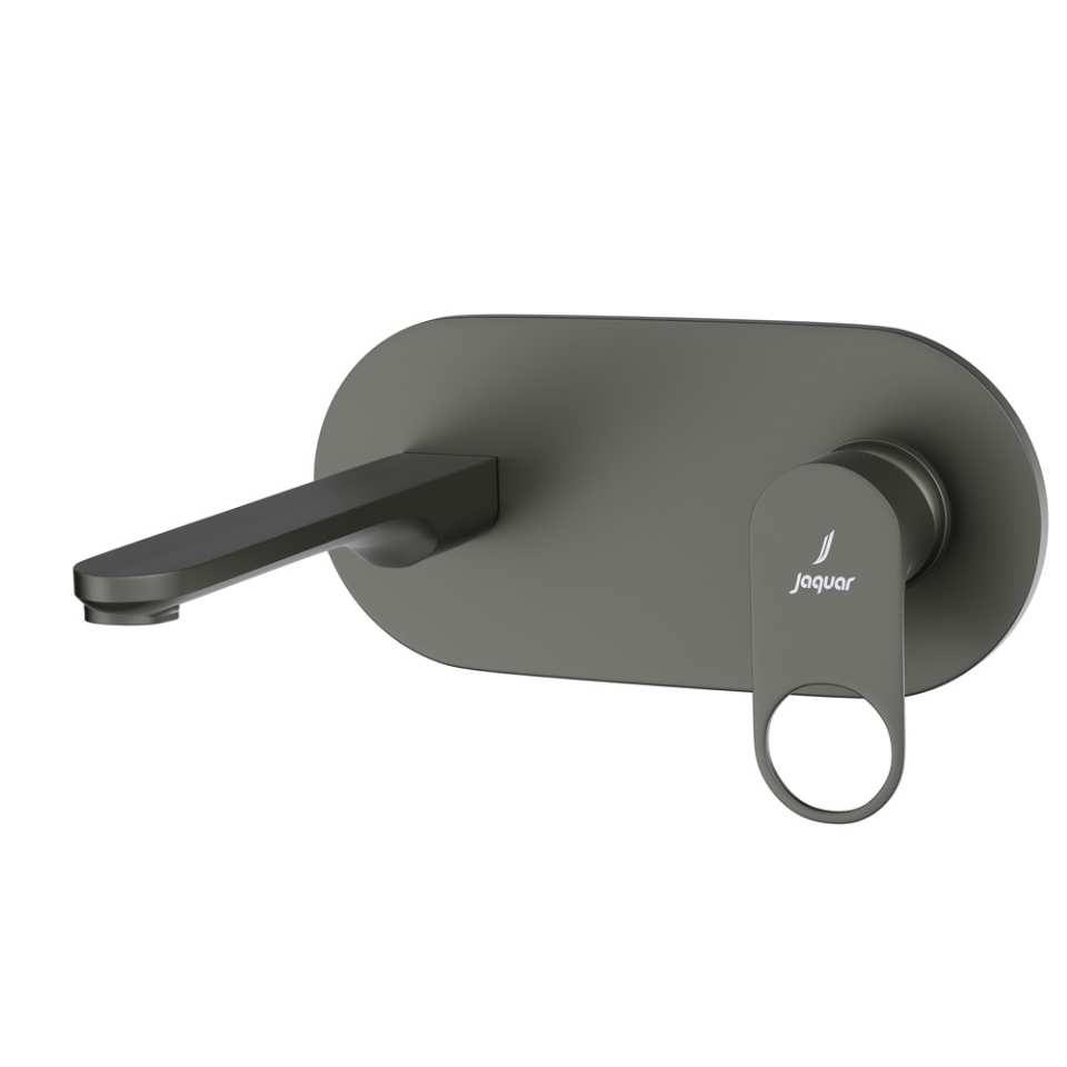 صورة الأجزاء المكشوفة لمحبس يدوي مدمج في الحائط بذراع واحد - جرافيت