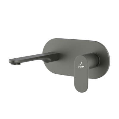 الصورة: الأجزاء المكشوفة لمحبس الإيقاف المفرد المدمج في الحائط - جرافيت