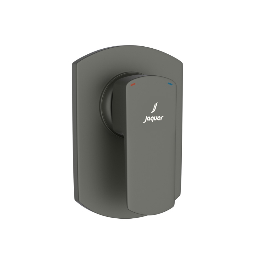 صورة مجموعة الأجزاء المكشوفة لمحبس يدوي مدمج في الحائط بذراع واحد - جرافيت