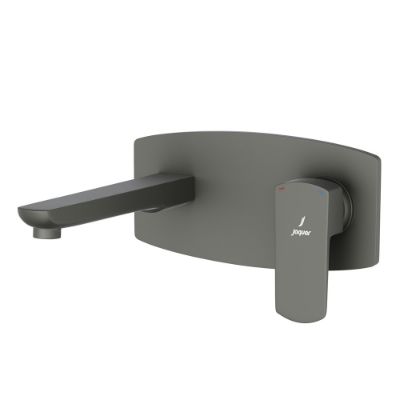 الصورة: الأجزاء المكشوفة لمحبس يدوي مدمج في الحائط بذراع واحد - جرافيت