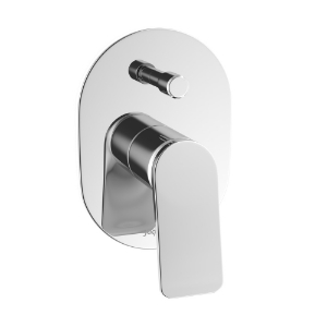 الصورة: مجموعة الأجزاء المكشوفة من محول داخل الحائط بذراع واحد - كروم