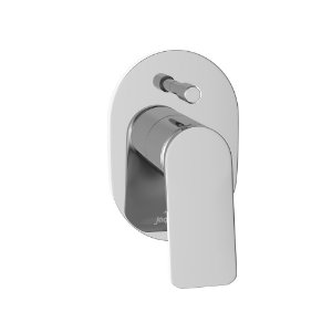 الصورة: مجموعة الأجزاء المكشوفة من محول داخل الحائط عالي التدفق بذراع واحد - كروم