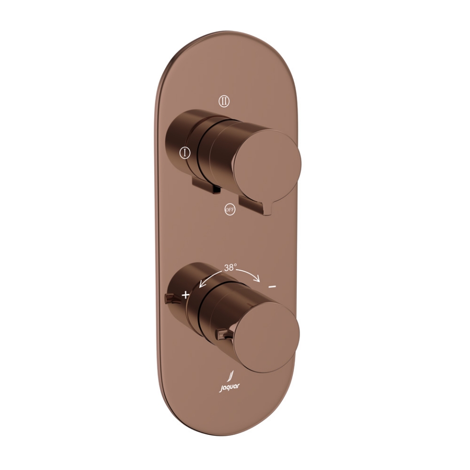 Picture of Aquamax Thermostatic Shower Mixer - Blush Gold PVD