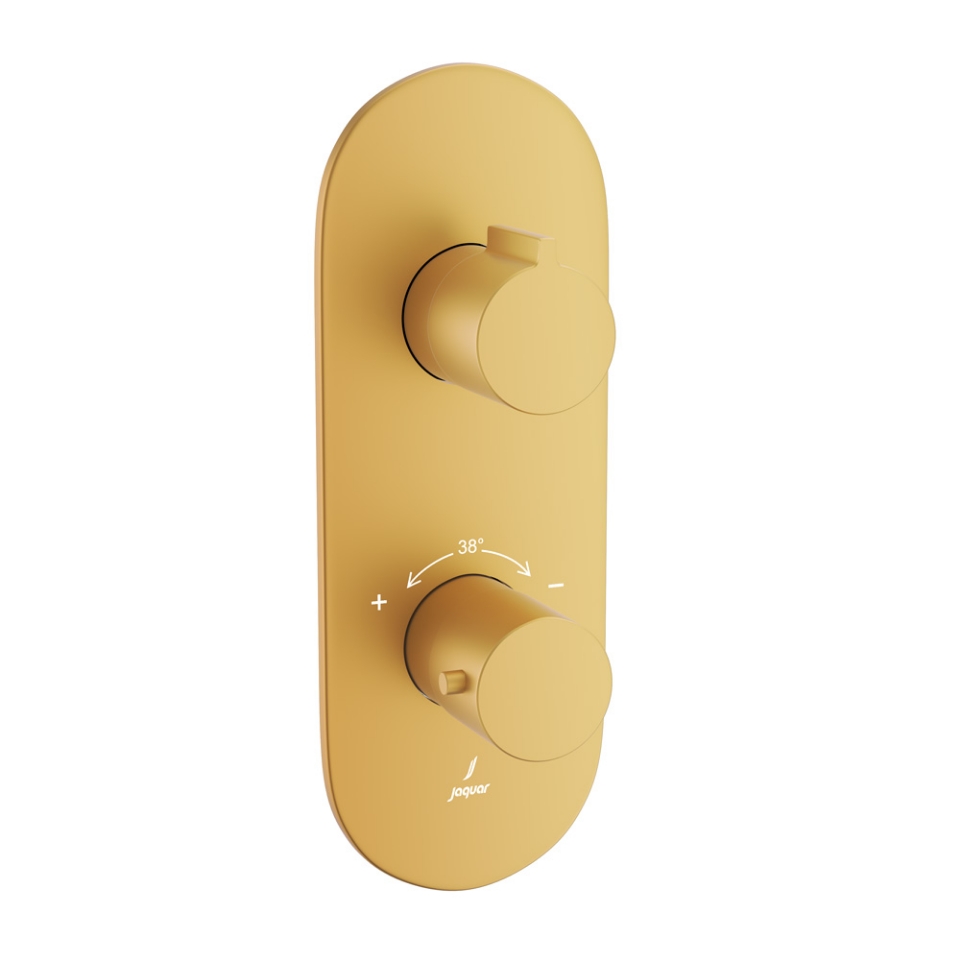 صورة خلاط شاور حراري أكواماكس - ذهبي مطفي PVD