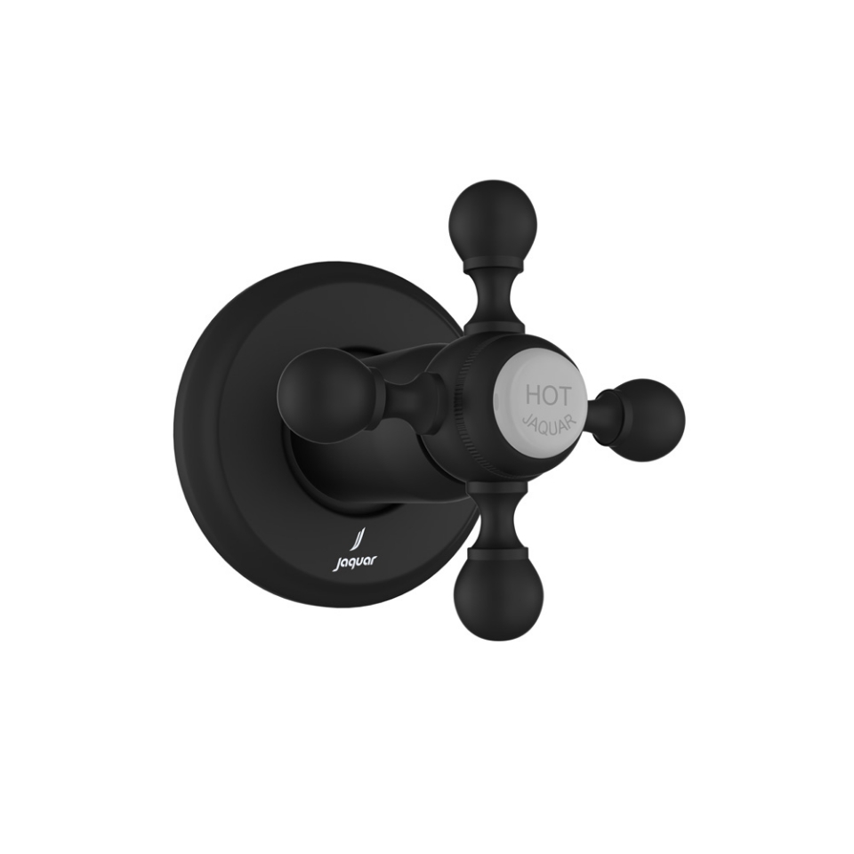 صورة In-wall Stop Valve Hot Only - Black Matt