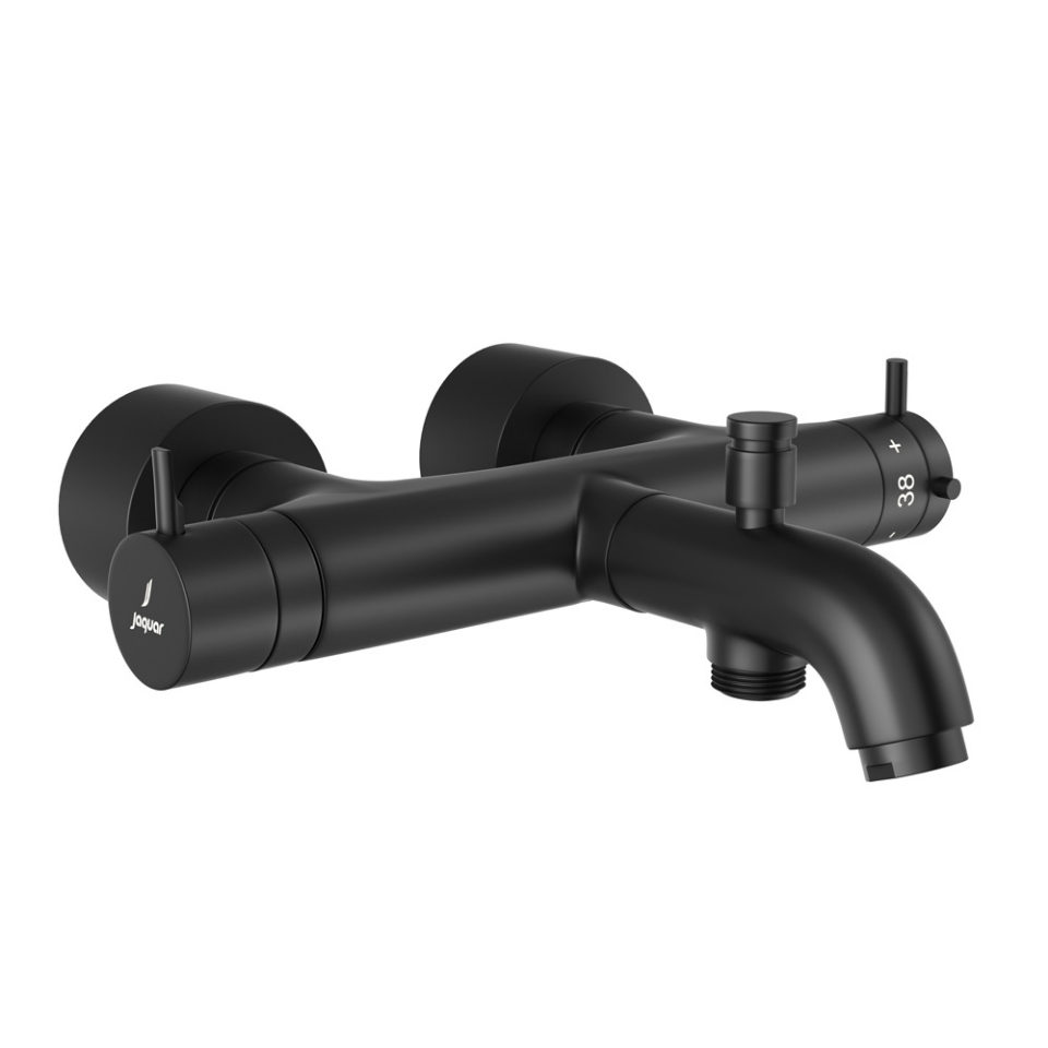 صورة Florentine Prime Thermostatic Bath & Shower Mixer - Black Matt