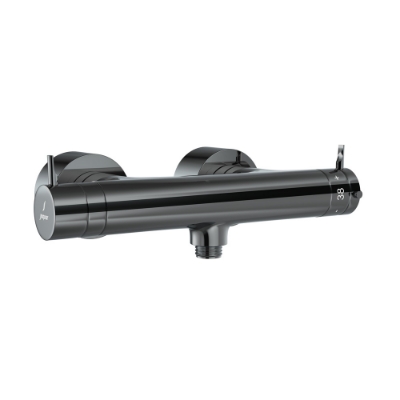 الصورة: Florentine Prime Thermostatic Bar Valve - Black Chrome 
