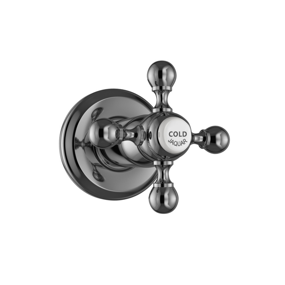 صورة In-wall Stop Valve Cold Only - Black Chrome