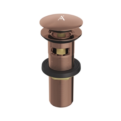 الصورة: تصريف مغسلة بصوت طقّة - روز جولد PVD