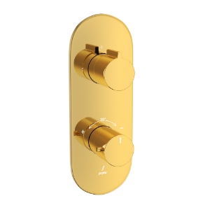 Picture of Aquamax Thermostatic Shower Mixer - Gold Bright PVD