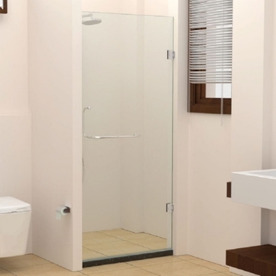الصورة: Wall to wall shower enclosure-only door