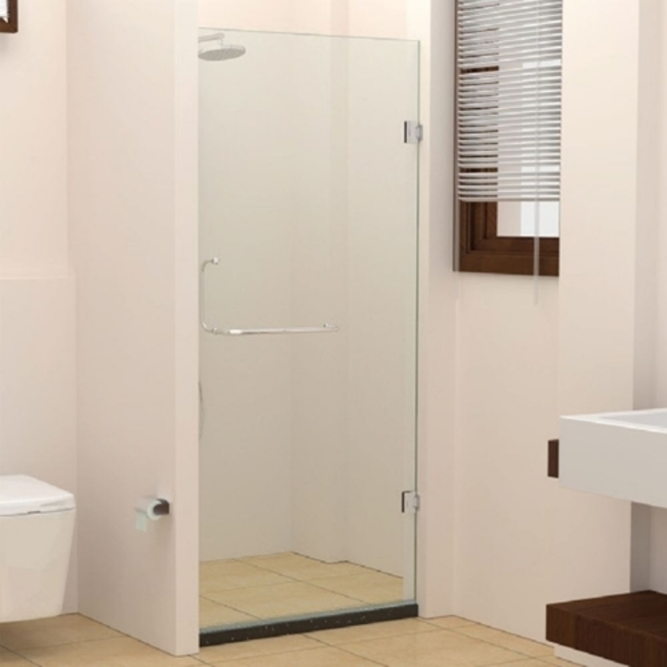 صورة Wall to wall shower enclosure-only door